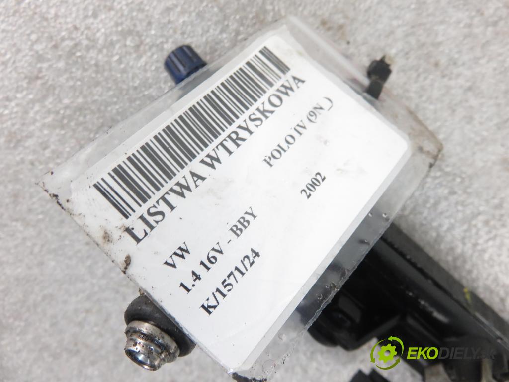 VW POLO (9N_) HB 2002 55,00 1.4 16V 75 - BBY 1390,00 Lišta vstrekovacia 036906031M ; 036133320 ; 036133320A (Vstrekovacie lišty)