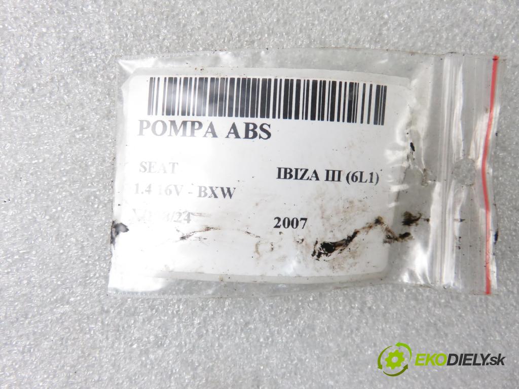 SEAT IBIZA III (6L1) HB 2007 63,00 1.4 16V - BXW 1390,00 Pumpa ABS 6Q0907379AF ; 0265800511 (Pumpy ABS)