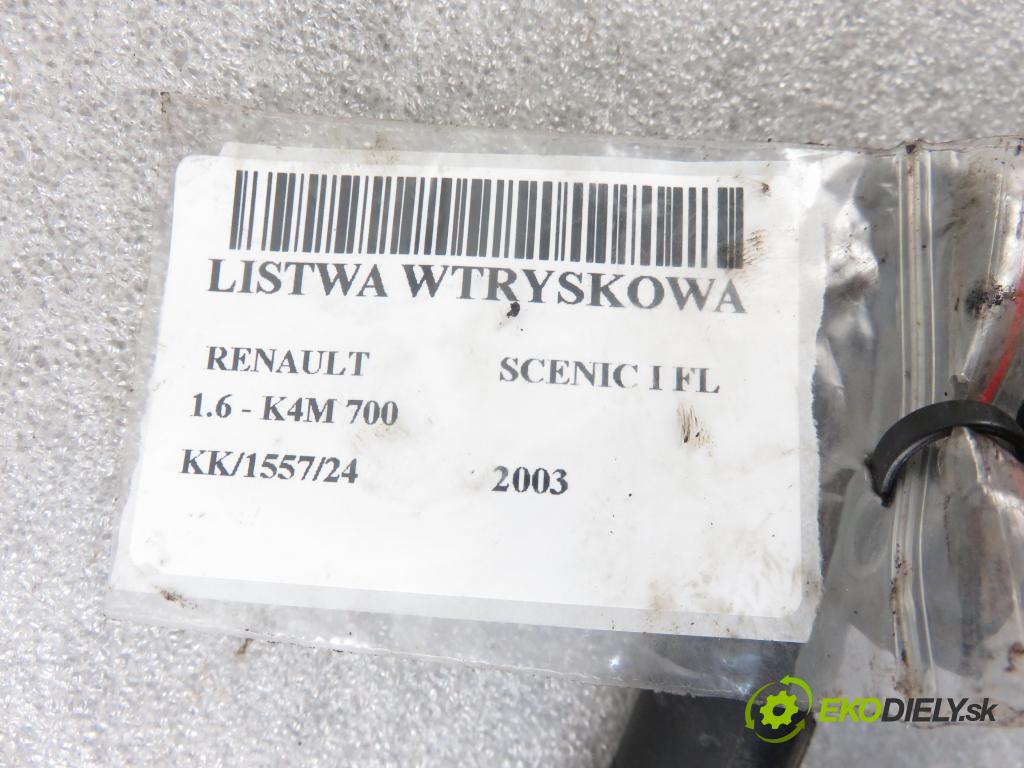 RENAULT SCENIC I (JA0/1_) MINIVAN 2003 79,00 1.6 16V 107 - K4M 700 1598,00 Lišta vstrekovacia 8200139674C (Vstrekovacie lišty)