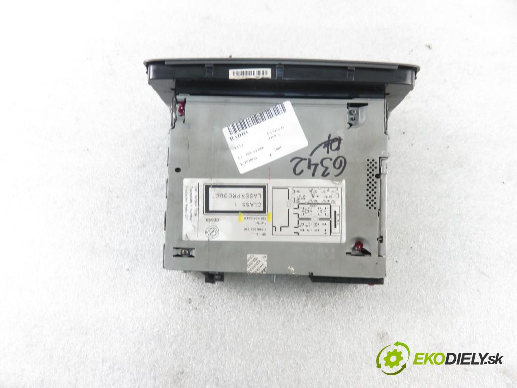 FIAT PANDA (169_) HB 2005 44,00 1.2 60 - 188 A4.000 1242,00 RADIO CD 7354349240