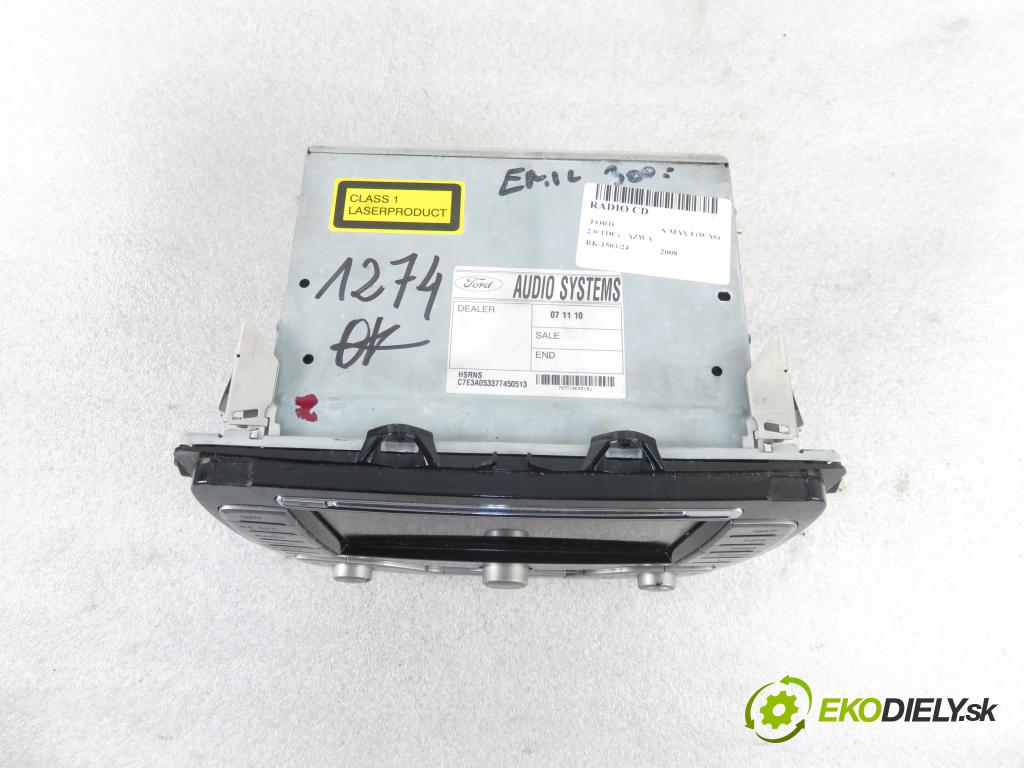 FORD S-MAX (WA6) MINIVAN 2008 96,00 2.0 TDCi - AZWA 1997,00 RADIO CD 7612300533