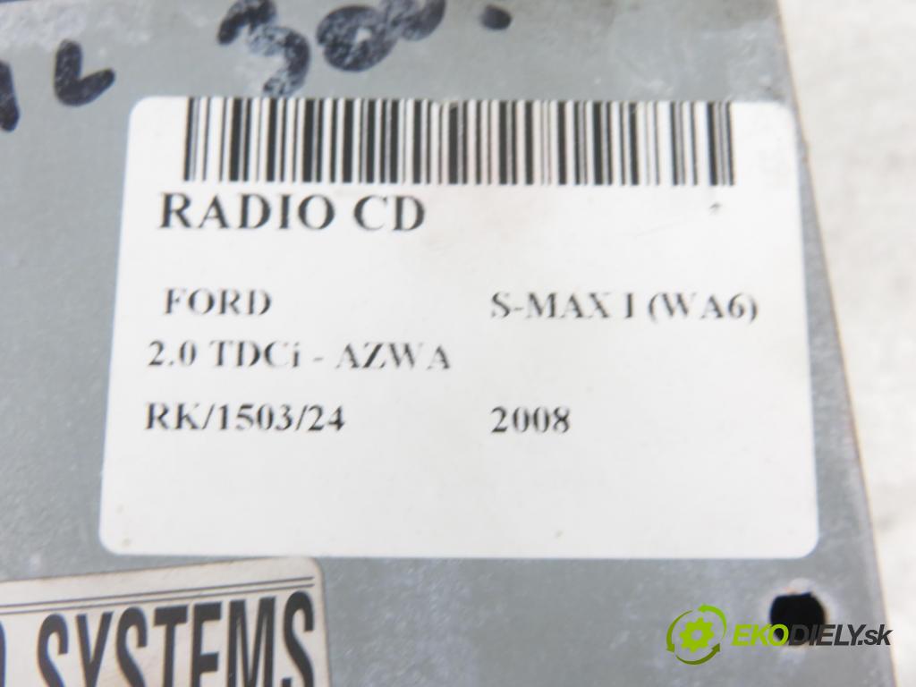 FORD S-MAX (WA6) MINIVAN 2008 96,00 2.0 TDCi - AZWA 1997,00 RADIO CD 7612300533