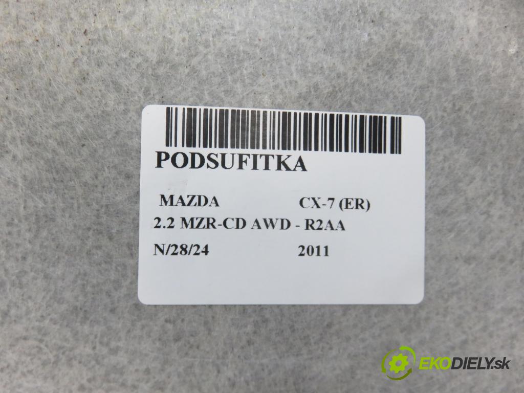 MAZDA CX-7 (ER) SUV 2011 0,00 2.2 MZR-CD AWD - R2AA 2184,00 Stropný tapacír  (Stropné tapacíre)
