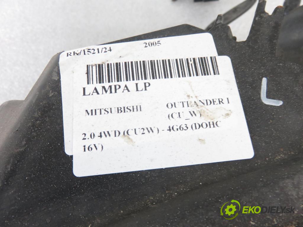 MITSUBISHI OUTLANDER I (CU_W) SUV 2005 118,00 2.4 4WD 160 (CU5W) - 4G69 2378,00 Svetlo LP