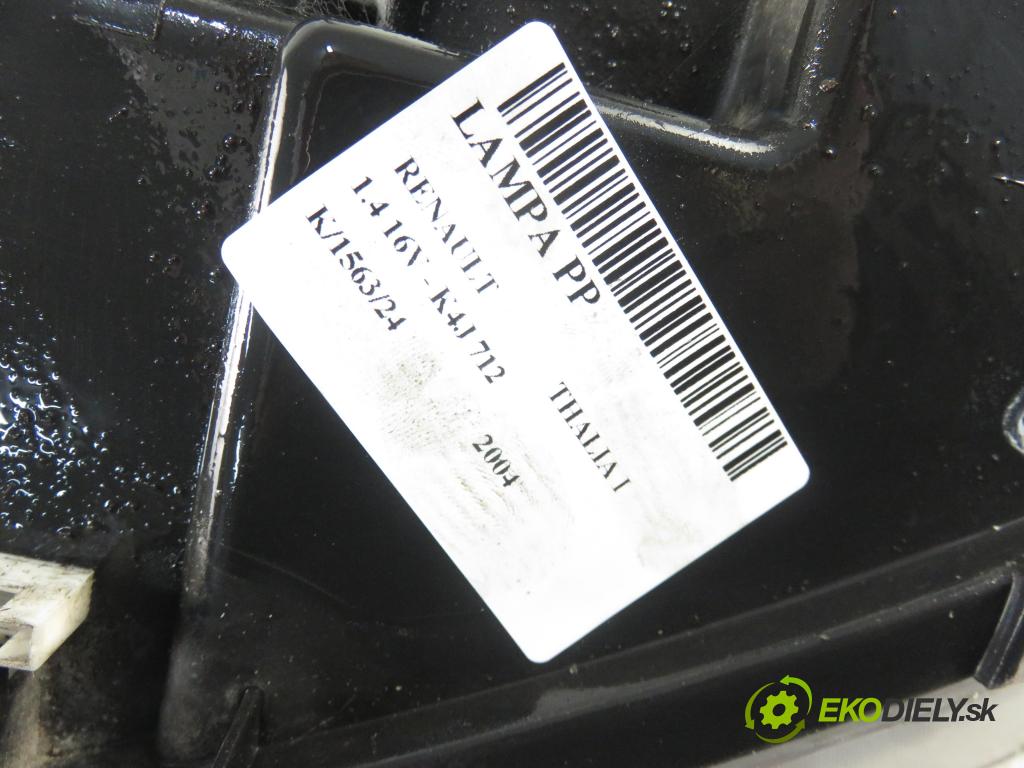 RENAULT THALIA I (LB0/1/2_) SEDAN 2004 0,00 1.4 16V - K4J 712 1390,00 Svetlo PP