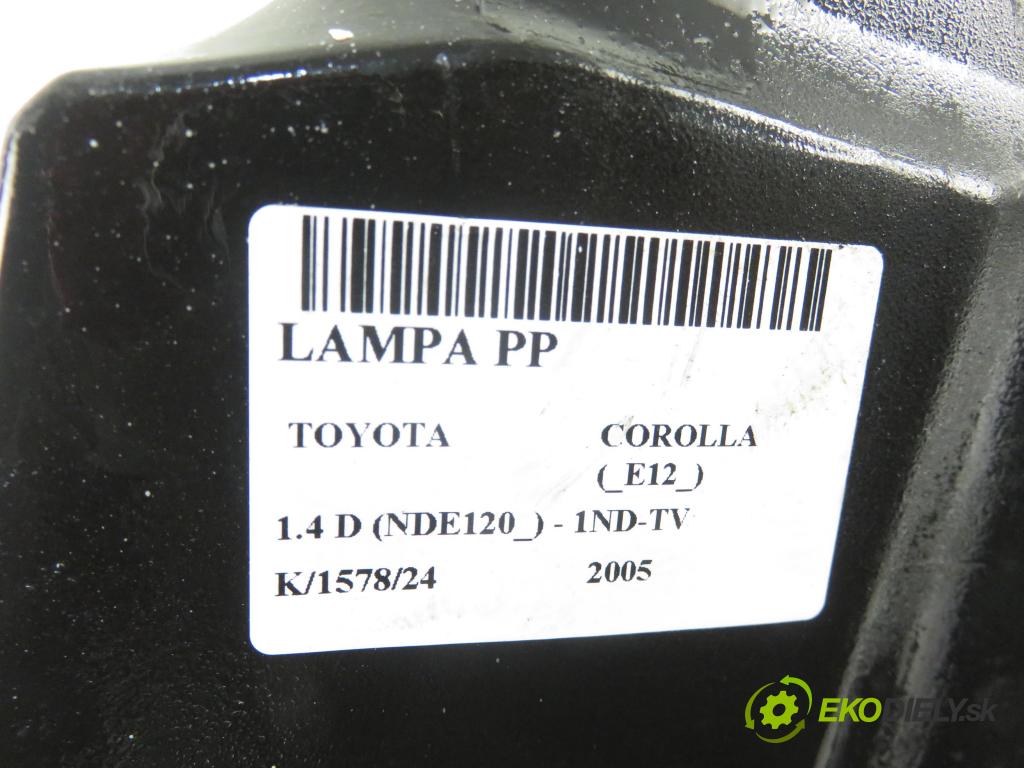 TOYOTA COROLLA (_E12_) HB 2005 66,00 1.4 D-4D 90 - 1ND-TV 1364,00 Svetlo PP