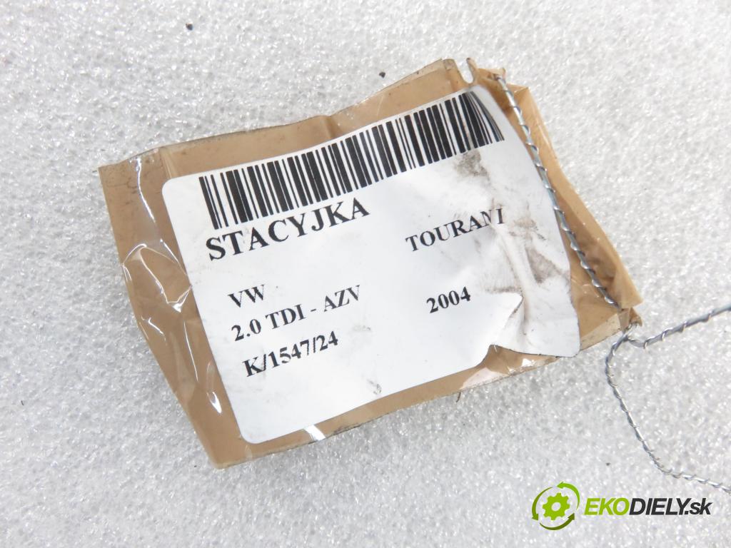 VW TOURAN (1T1, 1T2) MINIVAN 2004 100,00 2.0 TDI PD 16V 136 - AZV 1968,00 spinačka 1K0905865 (Spínacie skrinky a kľúče)