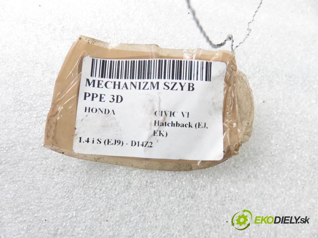 HONDA CIVIC VI Hatchback (EJ, EK) HB 2000 66,00 1.4 i S (EJ9) - D14Z2 1396,00 mechanismus oken PPE 3D