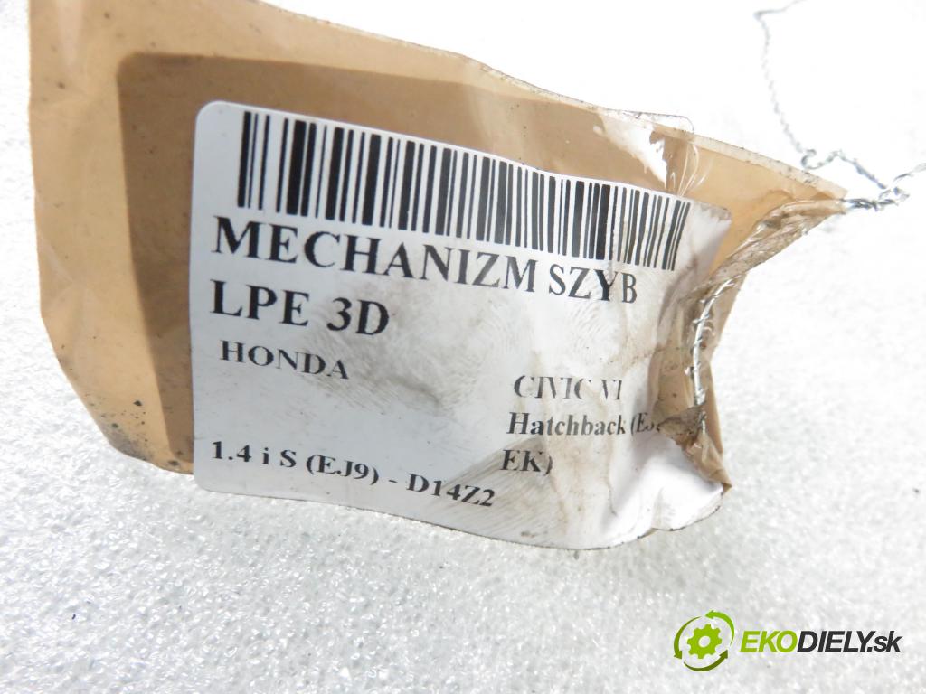 HONDA CIVIC VI Hatchback (EJ, EK) HB 2000 66,00 1.4 i S (EJ9) - D14Z2 1396,00 mechanismus oken 3D