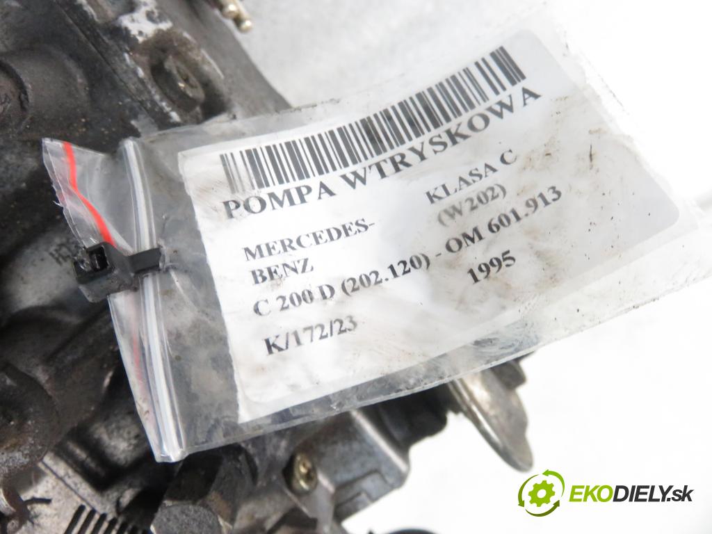 MERCEDES-BENZ KLASA C (W202) SEDAN 1995 55,00 C 200 D (202.120) - OM 601.913 1997,00 Pumpa vstrekovacia 0400074890 ; 6010704701 (Vstrekovacie čerpadlá)