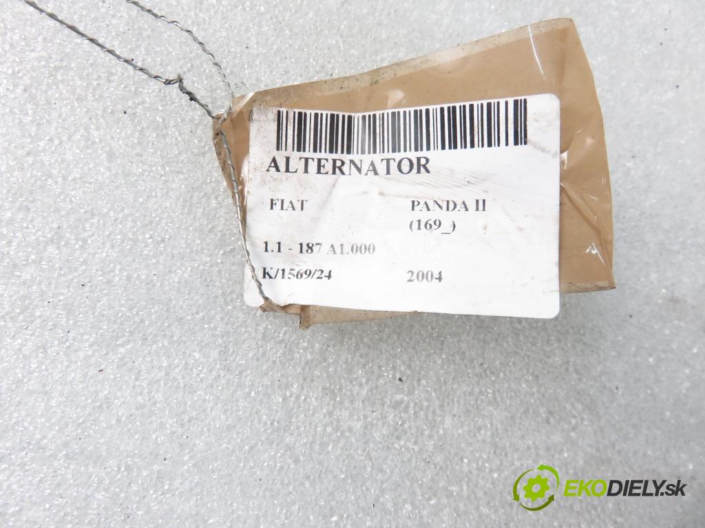FIAT PANDA (169_) HB 2004 40,00 1.1 54 - 187 A1.000 1108,00 Alternátor 46843093 ; MS1022118220 (Alternátory)