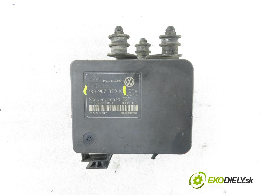 VW TOURAN (1T1, 1T2) MINIVAN 2004 100,00 2.0 TDI PD 16V 136 - AZV 1968,00 Pumpa ABS 1K0907379K ; 1K0614517H ; 10096003483 (Pumpy ABS)