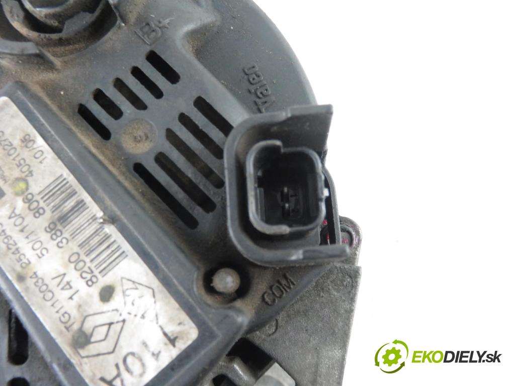 RENAULT MEGANE II (BM0/1_, CM0/1_) HB 2004 88,00 1.9 dCi 120 - F9Q 800 1870,00 Alternátor 8200386806 ; TG11C034 ; 2524945B (Alternátory)