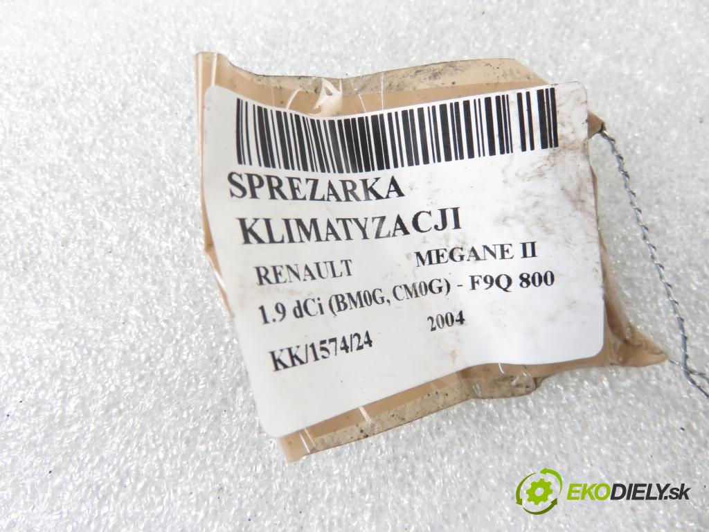 RENAULT MEGANE II (BM0/1_, CM0/1_) HB 2004 88,00 1.9 dCi 120 - F9Q 800 1870,00 KOMPRESOR: klimatizace  (Kompresory)