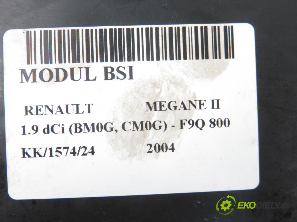 RENAULT MEGANE II (BM0/1_, CM0/1_) HB 2004 88,00 1.9 dCi 120 - F9Q 800 1870,00 MODUL BSI 8200292068 ; S118400300H ; 8200292068