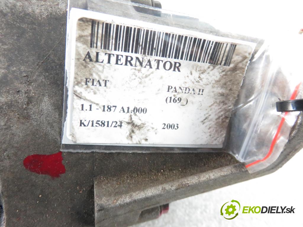 FIAT PANDA (169_) HB 2003 40,00 1.1 54 - 187 A1.000 1108,00 Alternátor  (Alternátory)
