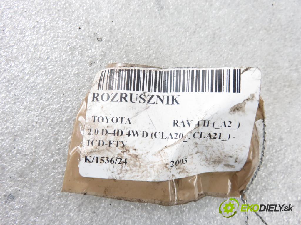 TOYOTA RAV 4 II (_A2_) SUV 2003 85,00 2.0 D-4D 4WD 116 - 1CD-FTV 1995,00 Štartér 2810064430 ; 2280009221 (Štartéry)