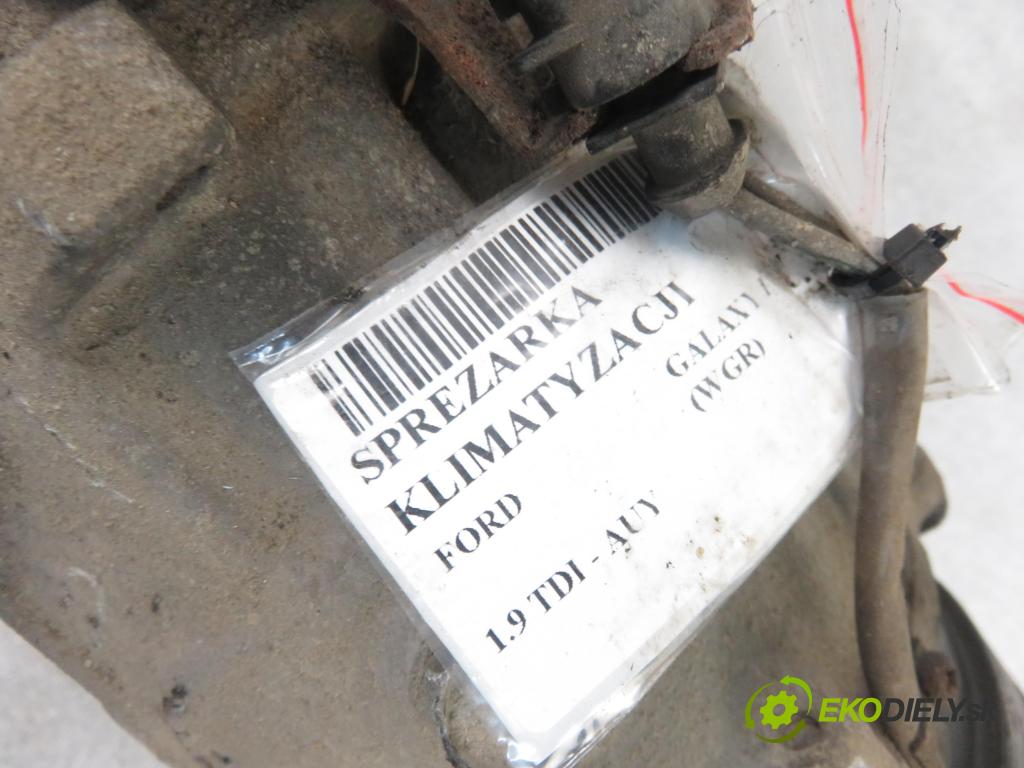 FORD GALAXY (WGR) MINIVAN 2000 85,00 1.9 TDI PD 115 - AUY 1896,00 KOMPRESOR: klimatizácie 7M3820803 ; YM2H19D629BA (Kompresory klimatizácie)