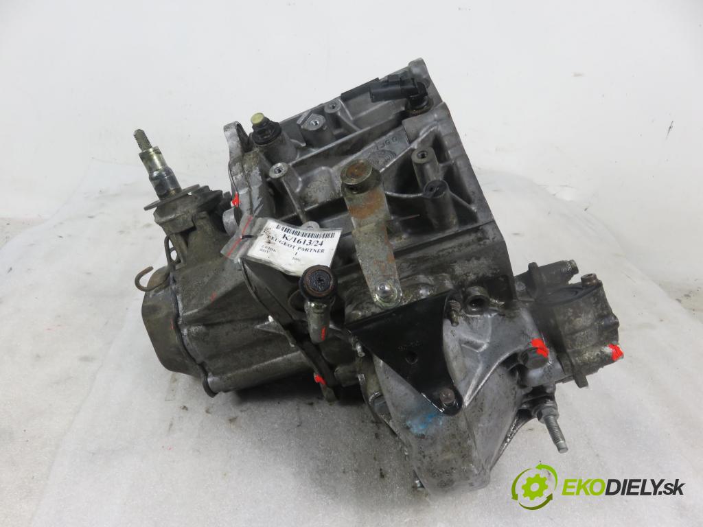 PEUGEOT PARTNER Skrzynia (5_, G_) FURGON 2006 66,00 2.0 HDi - RHY (DW10TD) 1997,00 Prevodovka MANUALNA 20DM79