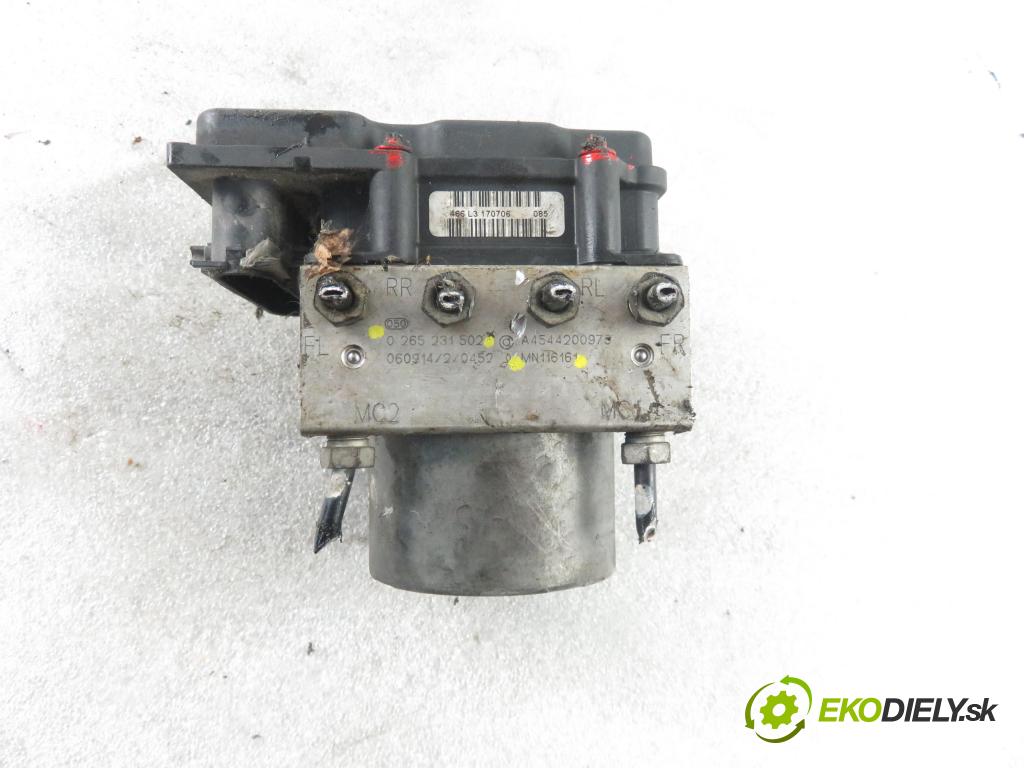 MITSUBISHI COLT VI (Z3_A, Z2_A) HB 2006 55,00 1.1 - 3A91 1124,00 Pumpa ABS 0265800403 ; 0265231502 ; MN116161 (Pumpy ABS)