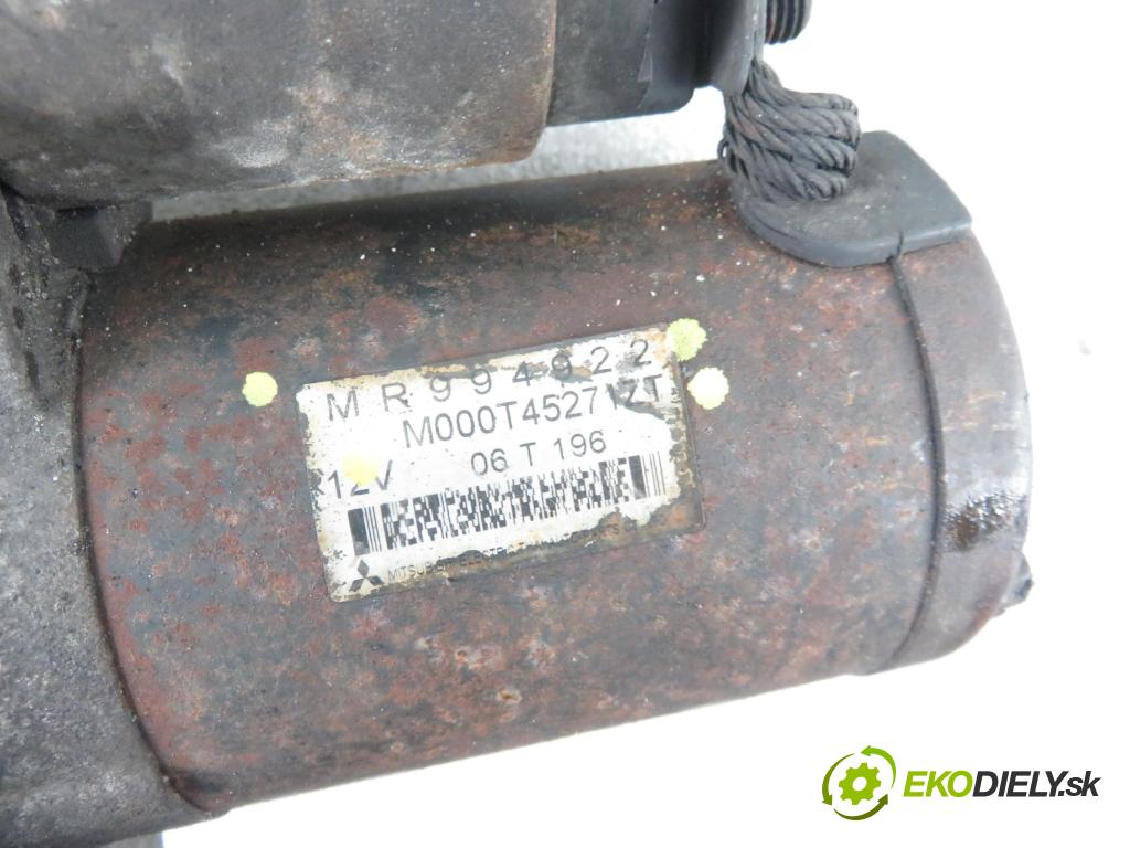 MITSUBISHI COLT VI (Z3_A, Z2_A) HB 2006 55,00 1.1 - 3A91 1124,00 Štartér M000T4527 ; MR994922 (Štartéry)