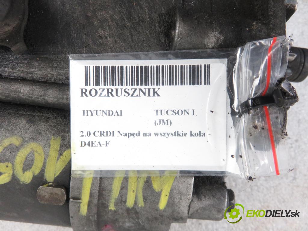 HYUNDAI TUCSON (JM) SUV 2007 103,00 2.0 CRDI Napęd na wszystkie koła - D4EA-F 1991,00 Štartér 031013190 ; 3610027010 (Štartéry)