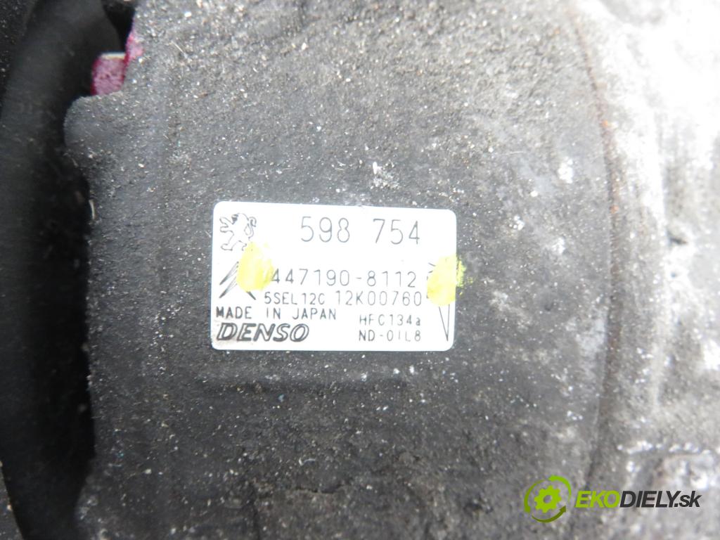 PEUGEOT 308 (4A_, 4C_) HB 2009 88,00 1.6 VTi 120 - 5FW (EP6) 1598,00 KOMPRESOR: klimatizace 4471908112 (Kompresory)
