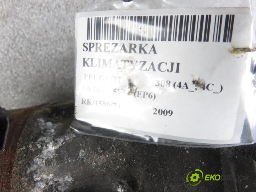 PEUGEOT 308 (4A_, 4C_) HB 2009 88,00 1.6 VTi 120 - 5FW (EP6) 1598,00 KOMPRESOR: klimatizace 4471908112 (Kompresory)