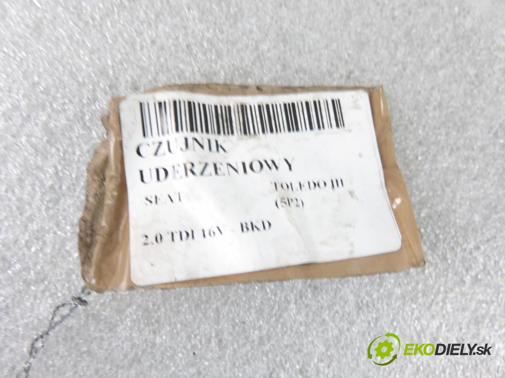SEAT TOLEDO III (5P2) MINIVAN 2005 103,00 2.0 TDI 16V - BKD 1968,00 Snímač nárazu 5WK43273 ; 1K0909606 (Snímače nárazu)