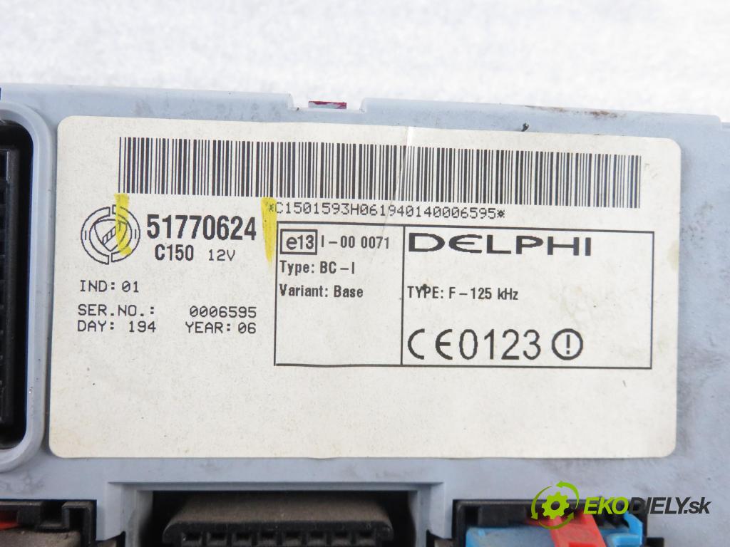 FIAT DOBLO Cargo (223_) FURGON 2005 55,00 1.3 D Multijet - 199 A2.000 1248,00 MODUL BSI 51770624