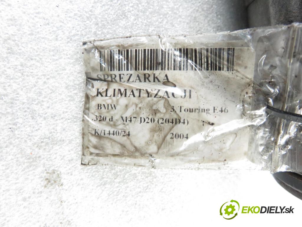 BMW 3 Touring (E46) KOMBI 2004 110,00 320 d 150 - M47 D20 (204D4) 1995,00 KOMPRESOR: klimatizace 64526905 (Kompresory)