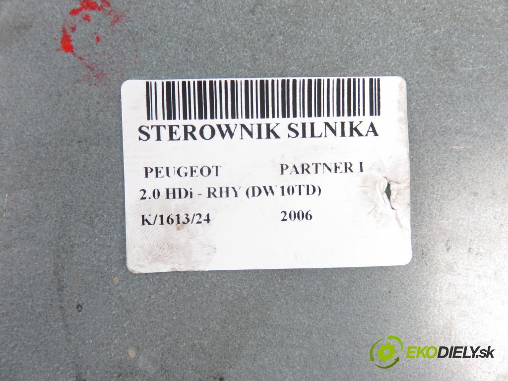 PEUGEOT PARTNER Skrzynia (5_, G_) FURGON 2006 66,00 2.0 HDi - RHY (DW10TD) 1997,00 řídící jednotka motora 9657662380 ; 5WS40155CT