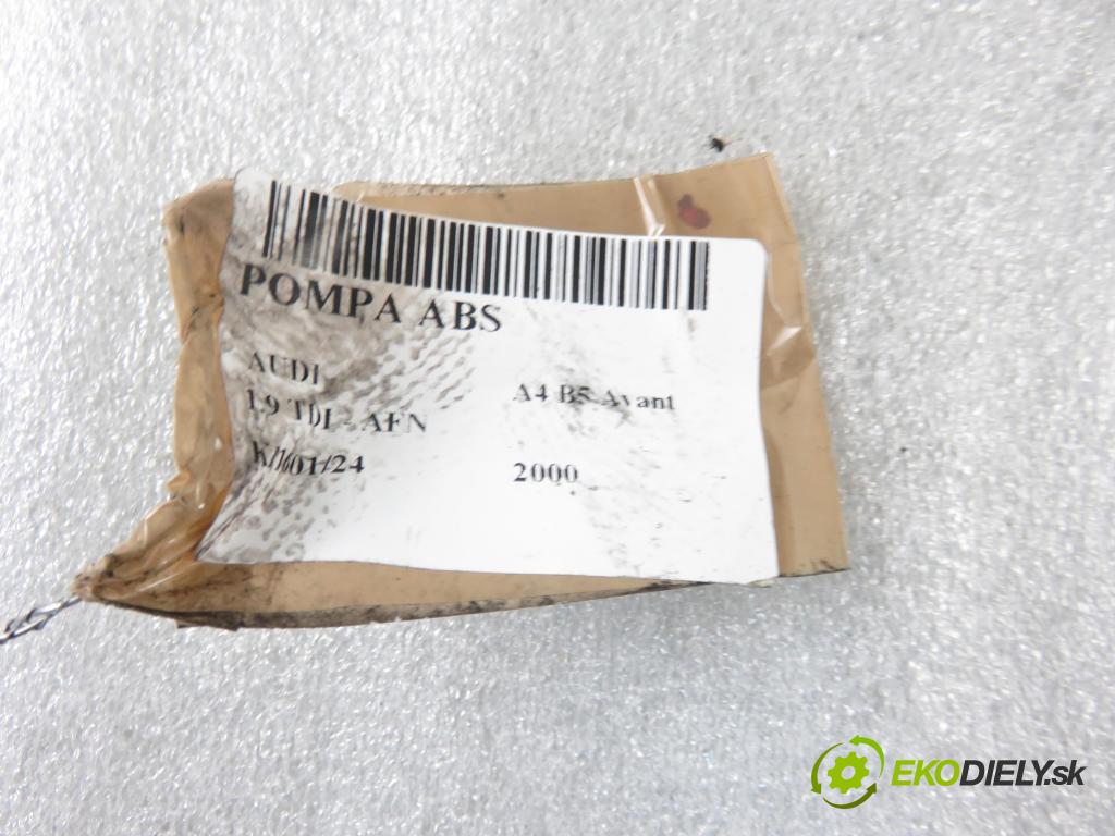 AUDI A4 Avant (8D5, B5) KOMBI 2000 81,00 1.9 TDI - AFN 1896,00 Pumpa ABS 8E0614111B ; 0265220405 (Pumpy ABS)