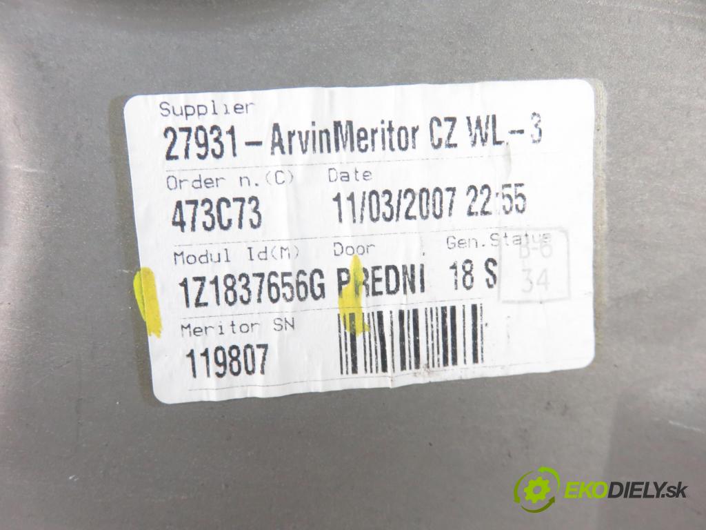 SKODA OCTAVIA II Combi (1Z5) KOMBI 2007 77,00 1.9 TDI - BXE 1896,00 mechanismus oken PPE 1Z1837656G ; 1K0959792J ; 1T0959702D