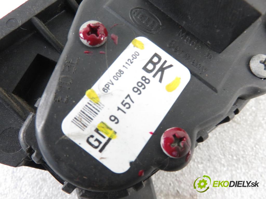 OPEL ASTRA G Кabriolet (F67) CABRIO 2003 76,00 1.6 103 - Z 16 XEP 1598,00 Potenciometer plynu 9157998BK ; 6PV00811200 (Pedále)