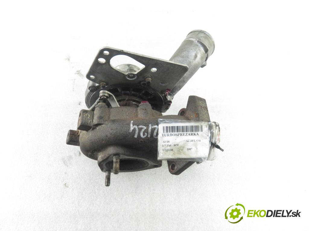 AUDI A6 (4F2, C6) SEDAN 2007 132,00 2.7 TDI 180 - BPP 2698,00 Turbodúchadlo 059145721E (Turbodúchadlá (kompletné))