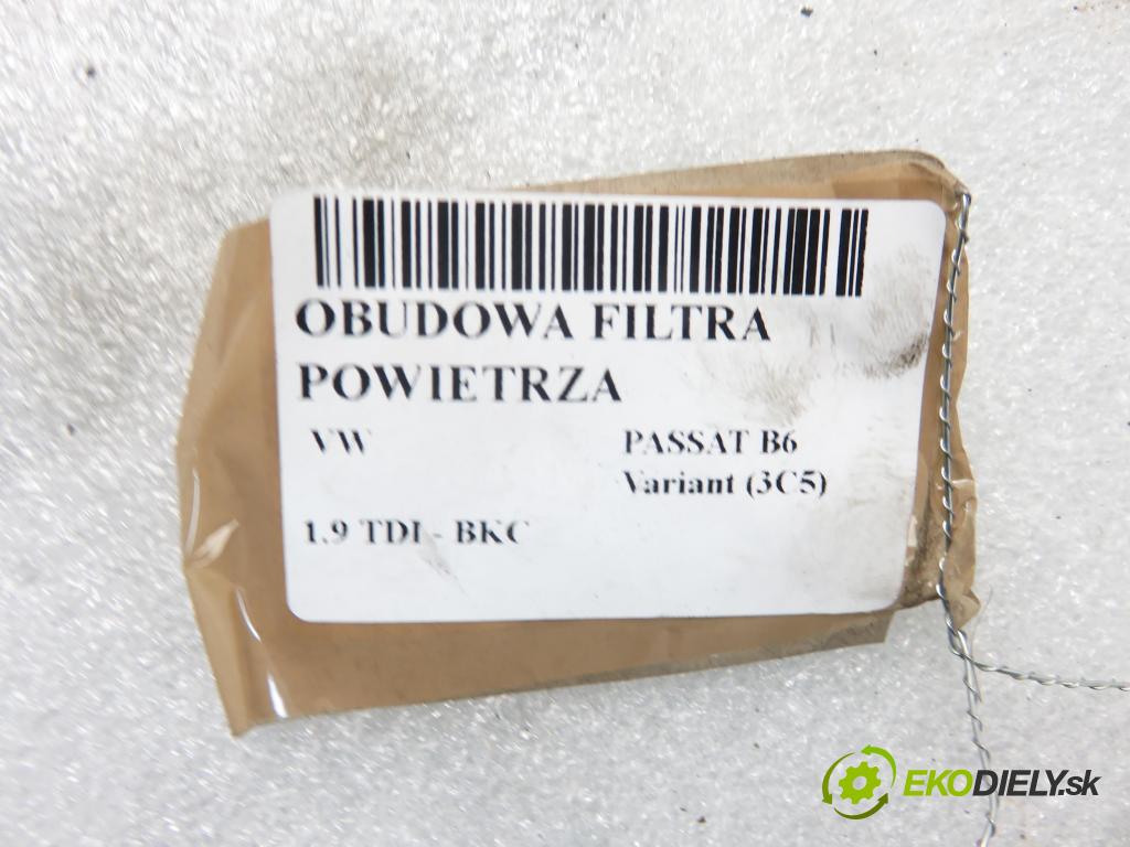 VW PASSAT B6 Variant (3C5) KOMBI 2005 77,00 1.9 TDI - BKC 1896,00 Obal filtra vzduchu 3C0129607AF (Obaly filtrov vzduchu)