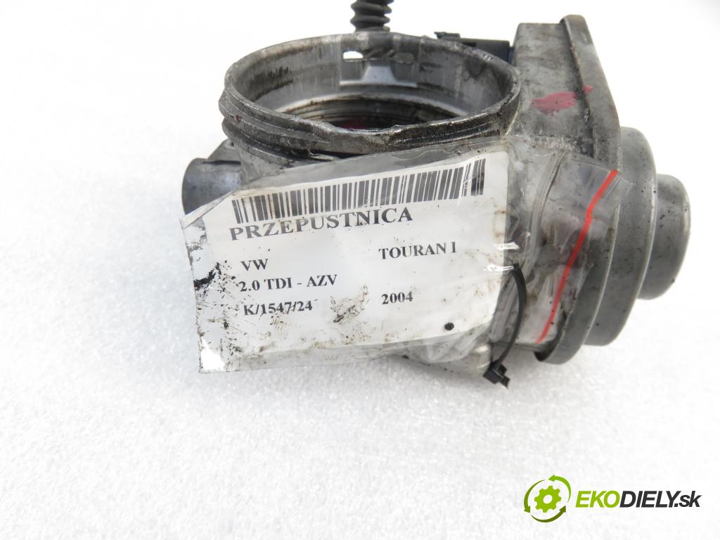 VW TOURAN (1T1, 1T2) MINIVAN 2004 100,00 2.0 TDI PD 16V 136 - AZV 1968,00 Škrtiaca klapka 714393260 (Škrtiace klapky)