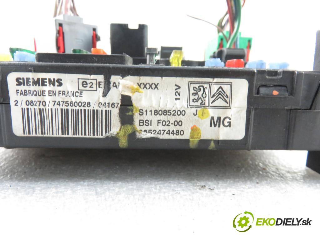 CITROEN C3 I (FC_) HB 2004 50,00 1.4 HDi 8V - 8HX 1398,00 MODUL BSI S118085200J ; 9652474480