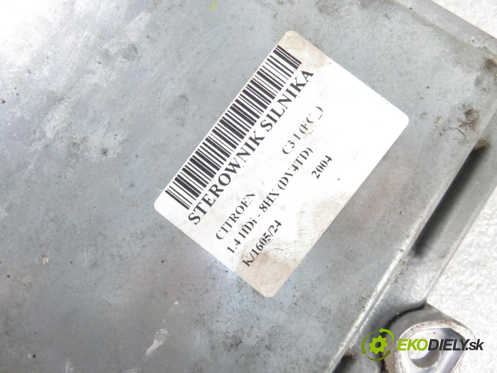 CITROEN C3 I (FC_) HB 2004 50,00 1.4 HDi 8V - 8HX 1398,00 Riadiaca jednotka Motor SW9653447480 ; 5WS40110CT ; HW9648624280