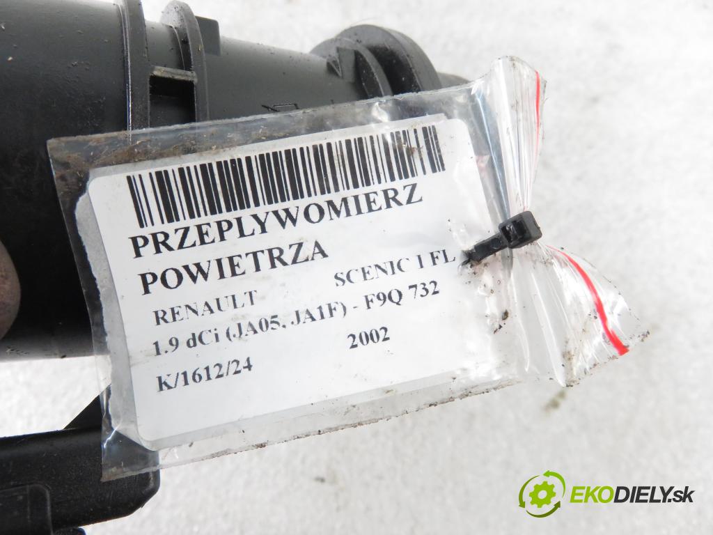 RENAULT SCENIC I (JA0/1_) MINIVAN 2002 75,00 1.9 dCi 102 - F9Q 732 1870,00 váha vzduchu vzduchu 5WK9620 ; 7700109812 ; H7700104426