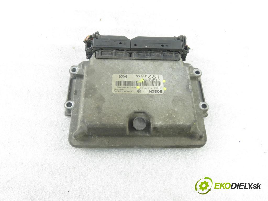 FIAT STILO (192_) HB 2002 59,00 1.9 JTD (192_XF1A) - 192 A3.000 1910,00 Riadiaca jednotka Motor 0281010738 ; 73501236