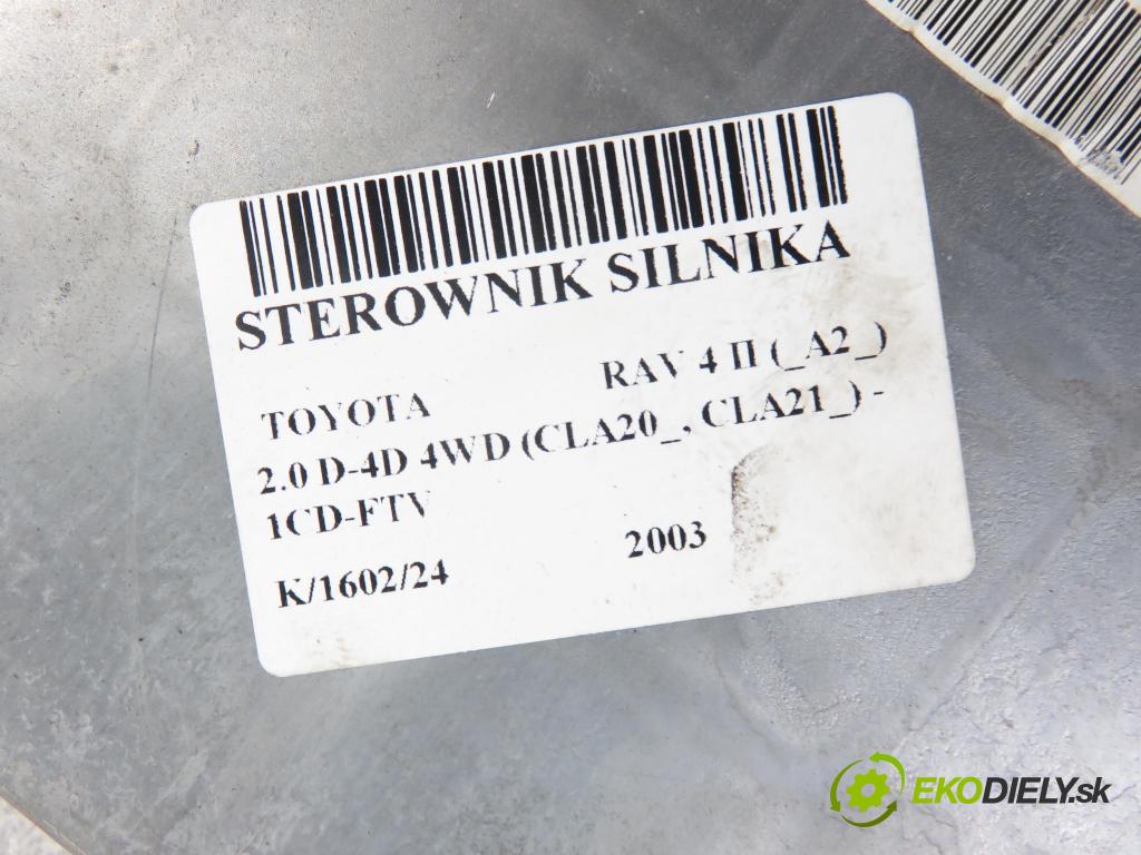 TOYOTA RAV 4 II (_A2_) SUV 2003 85,00 2.0 D-4D 4WD 116 - 1CD-FTV 1995,00 řídící jednotka motora 8966142B50 ; 1758005480
