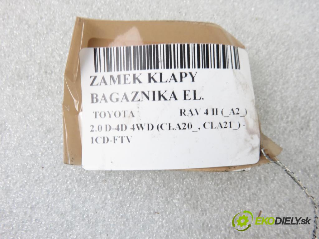 TOYOTA RAV 4 II (_A2_) SUV 2003 85,00 2.0 D-4D 4WD 116 - 1CD-FTV 1995,00 zámok dveří kufr EL.