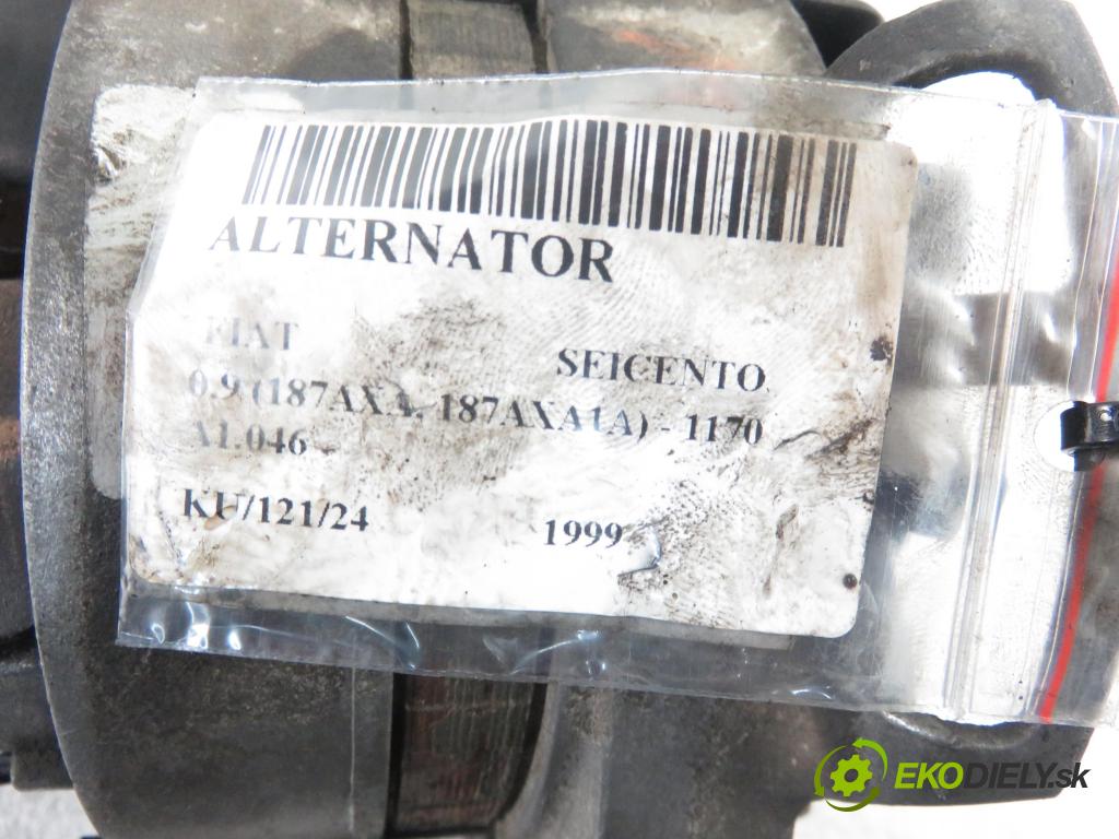 FIAT SEICENTO / 600 (187_) HB 1999 29,00 0.9 39 - 1170 A1.046 899,00 Alternátor  (Alternátory)
