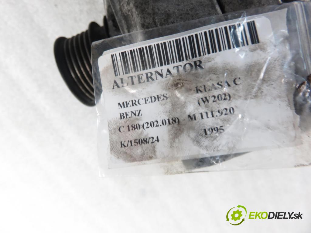 MERCEDES-BENZ KLASA C (W202) SEDAN 1995 90,00 C 180 (202.018) - M 111.920 1799,00 Alternátor 0091540202 ; 0123335002 (Alternátory)