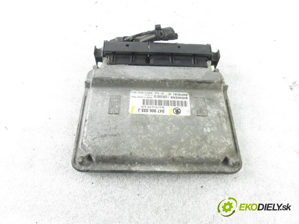 SKODA FABIA I (6Y2) HB 2002 44,00 1.4 MPi 60 - AZE 1397,00 Riadiaca jednotka Motor 047906033J ; 5WP4018112