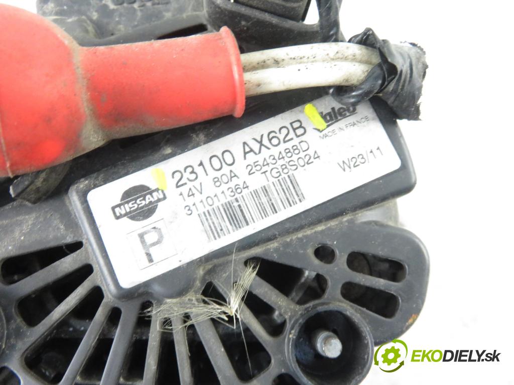 NISSAN NOTE (E11, NE11) MINIVAN 2011 65,00 1.4 - CR14DE 1386,00 Alternátor 23100AX62B (Alternátory)