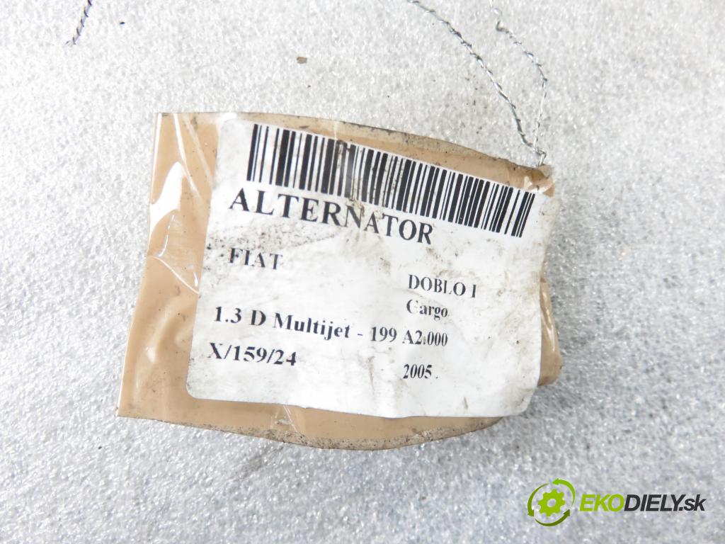 FIAT DOBLO Cargo (223_) FURGON 2005 55,00 1.3 D Multijet - 199 A2.000 1248,00 Alternátor 46823546 (Alternátor)