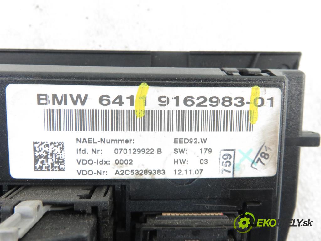 BMW 3 (E90) SEDAN 2007 105,00 318 d 143 - N47 D20 A 1995,00 Panel kúrenia KLIMATRONIK 9162983